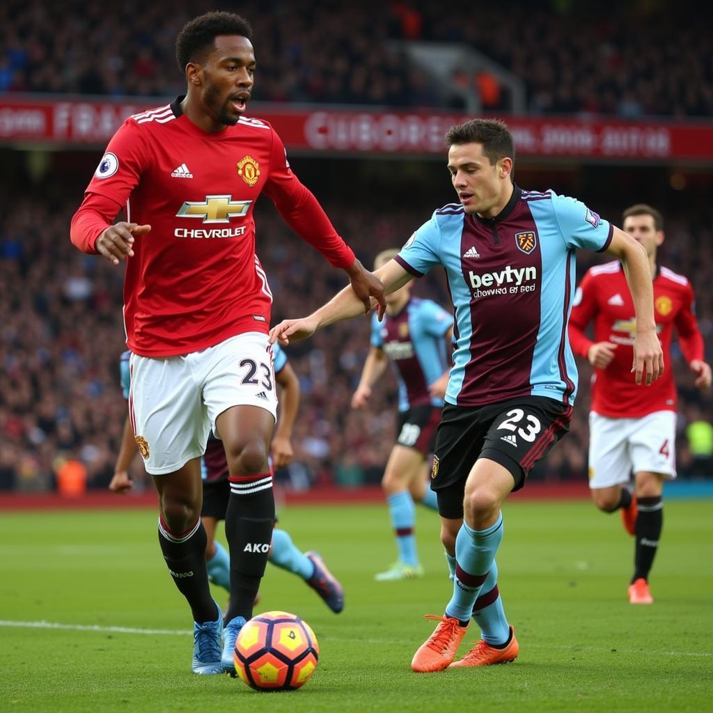 Man Utd vs West Ham highlight: Những pha bóng đẹp mắt trong trận đấu.