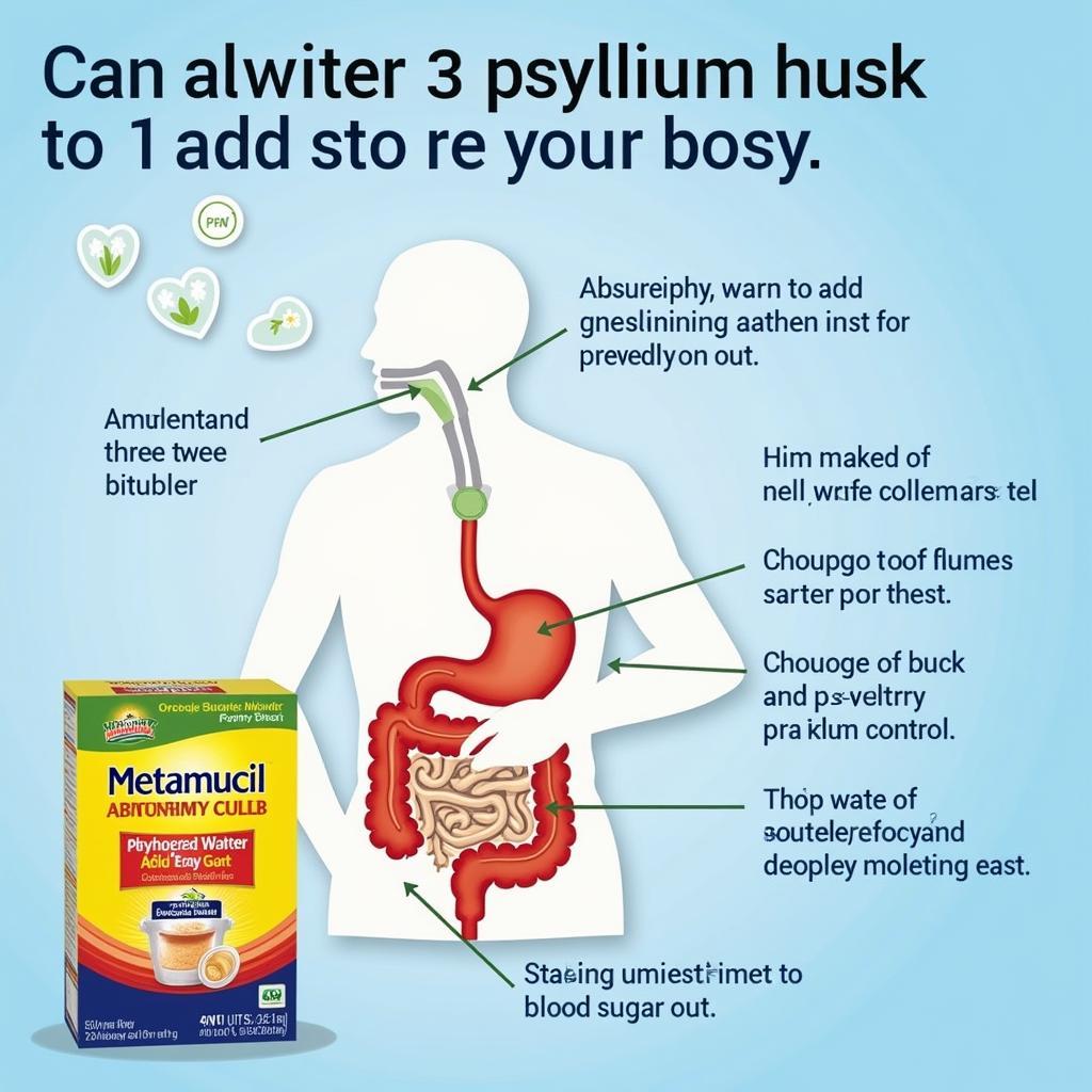 Metamucil Psyllium Husk Tạo Khối Làm Mềm Phân