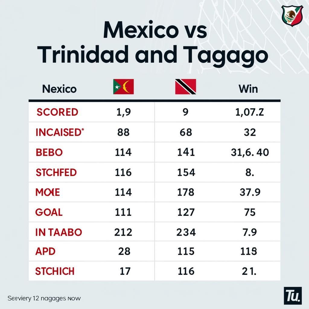 Phong độ hiện tại Mexico - Trinidad and Tobago