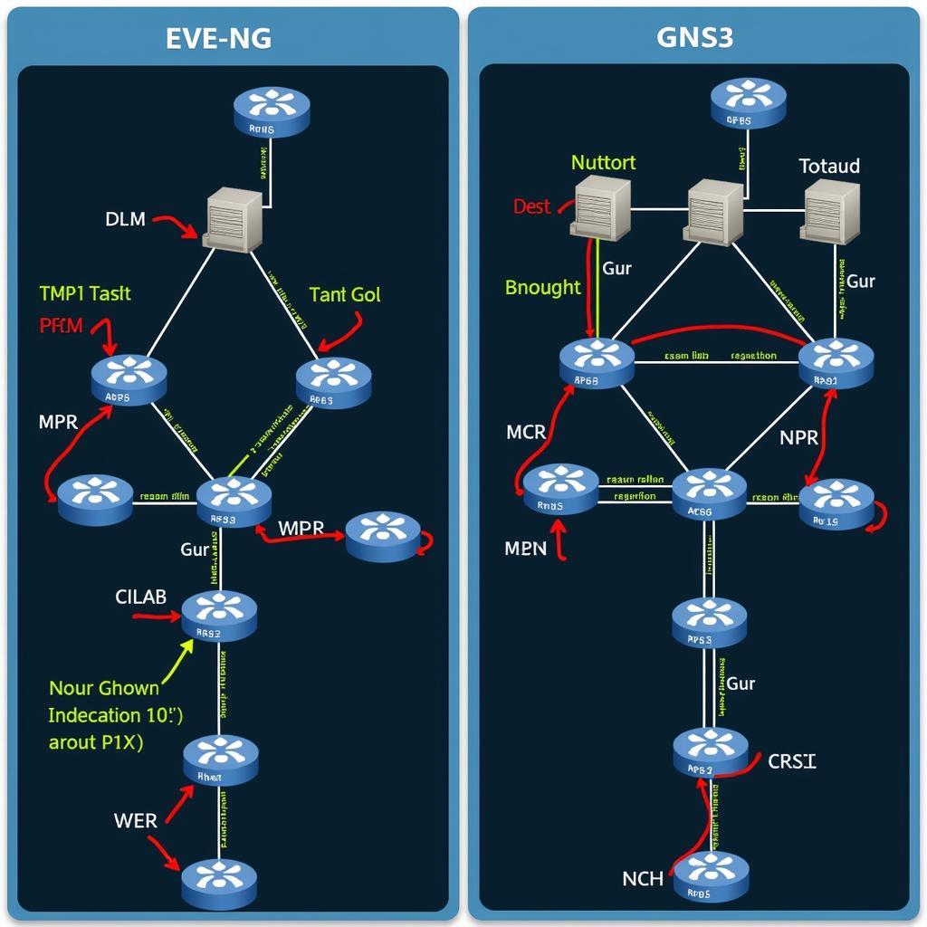 Mô phỏng mạng phức tạp với EVE-NG và GNS3