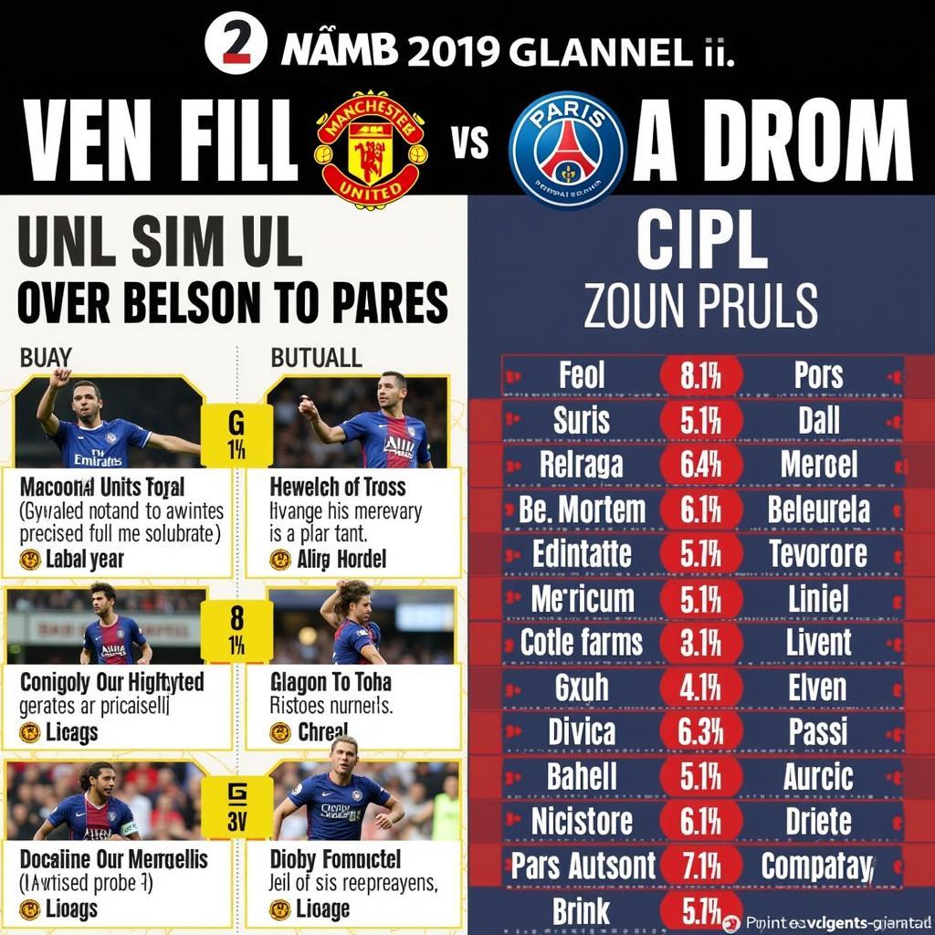 Lịch sử đối đầu MU vs PSG