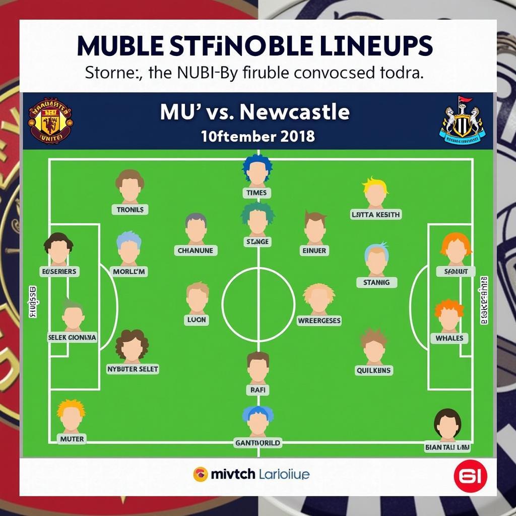 Đội hình ra sân MU vs Newcastle