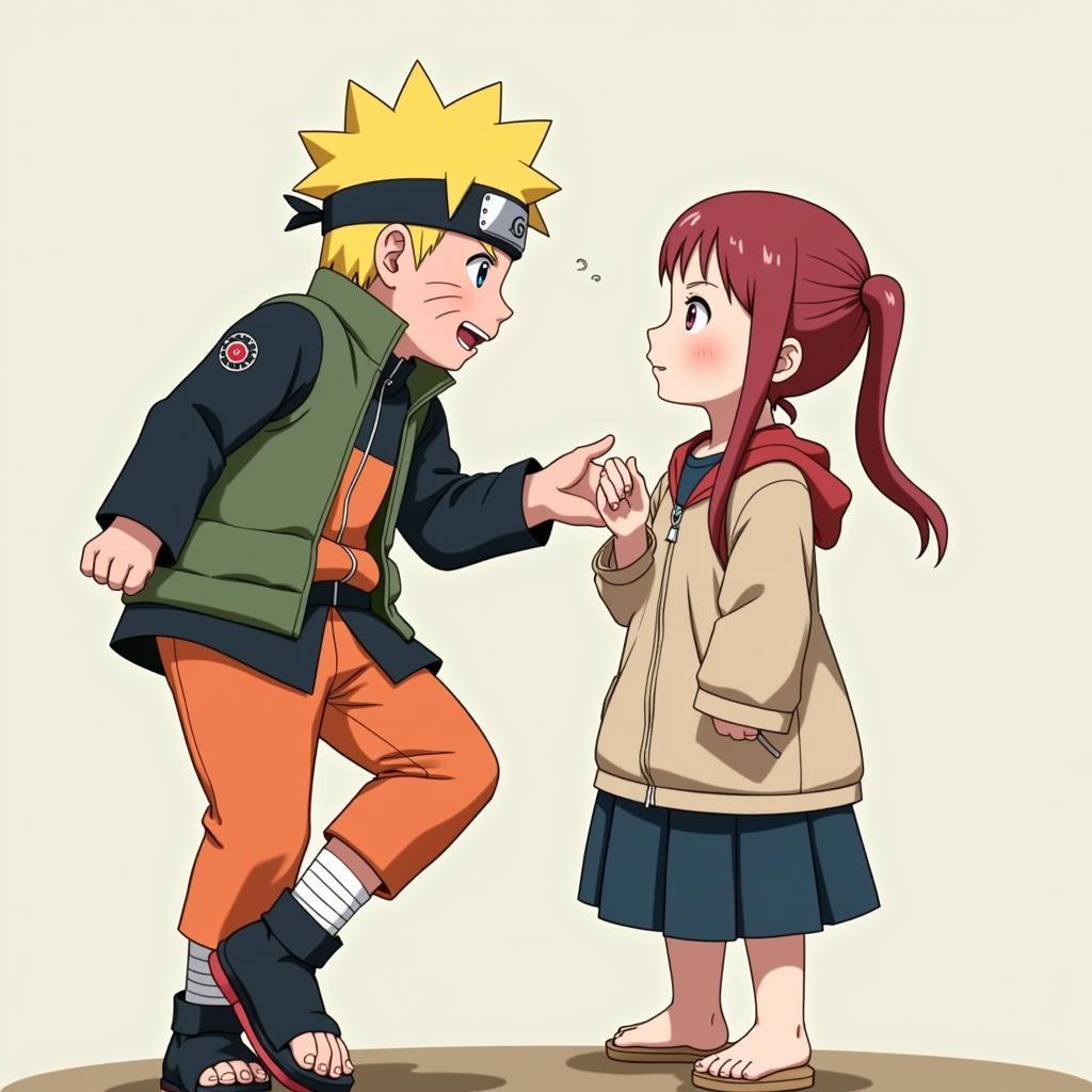 Naruto và Hinata thời thơ ấu