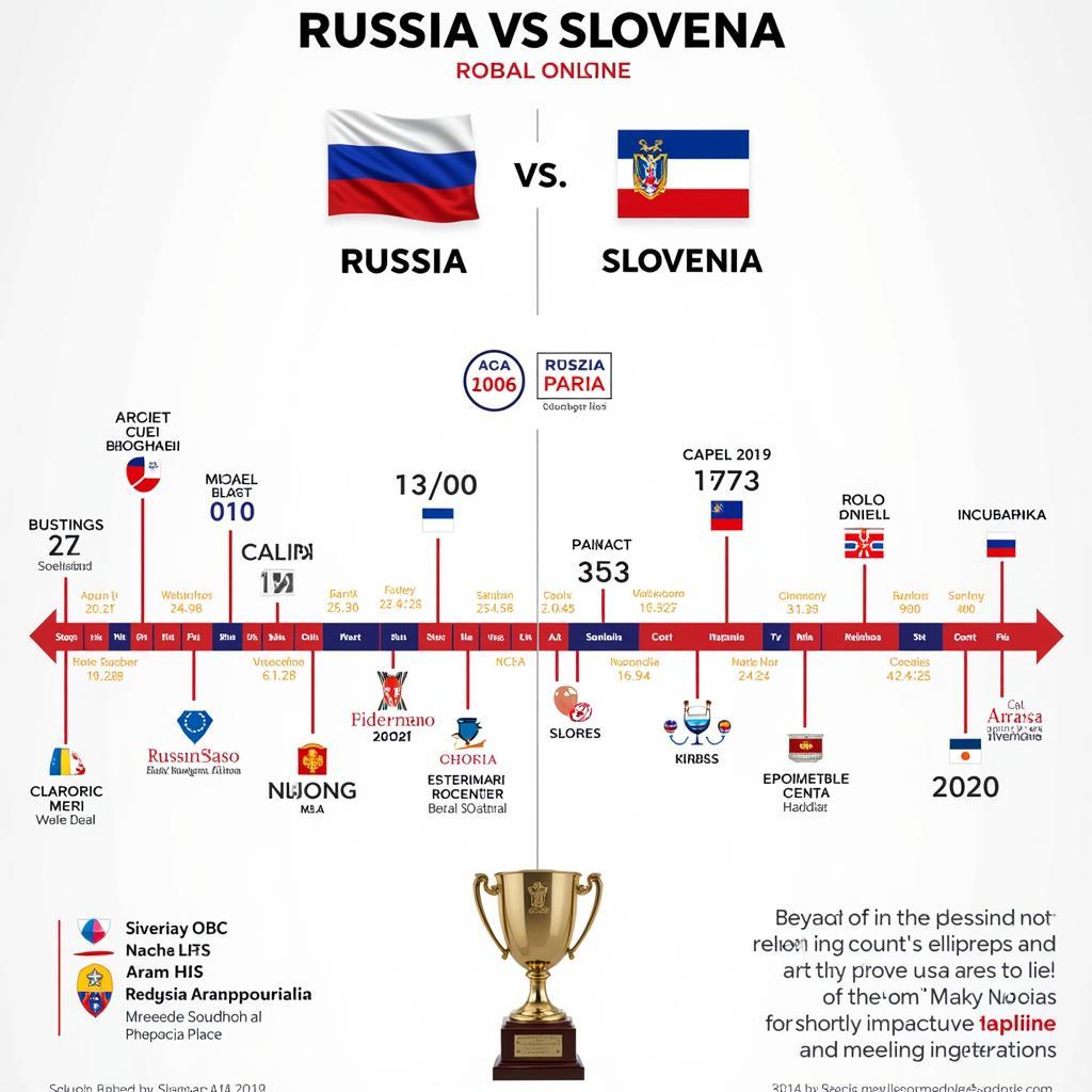 Lịch sử đối đầu Nga vs Slovenia