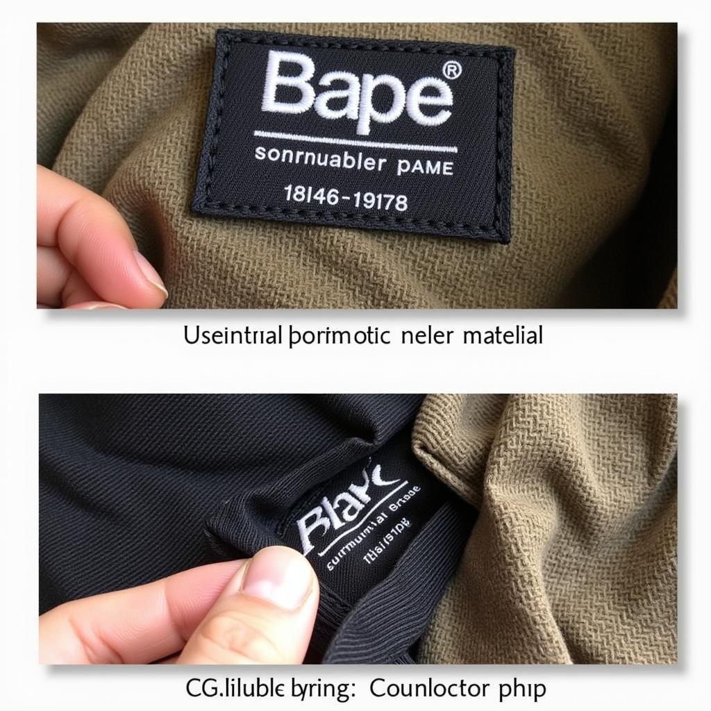 Nhận Biết Bape Fake vs Real Qua Tag