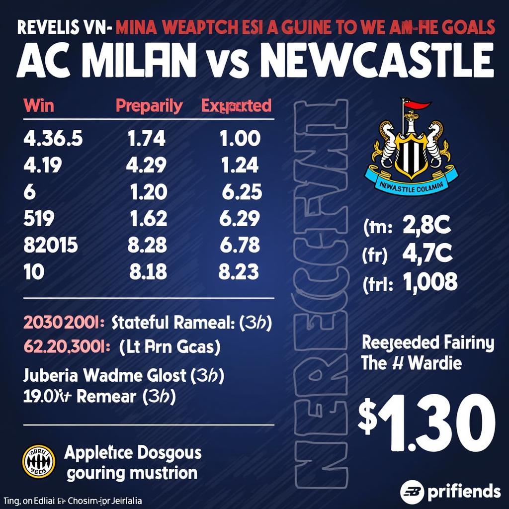 Kết quả dự đoán AC Milan vs Newcastle