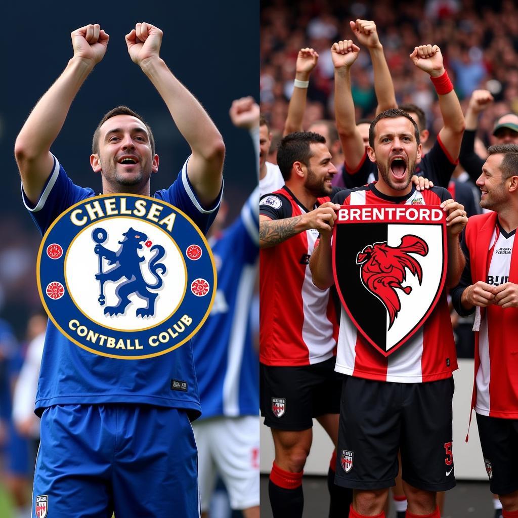 Cổ động viên Chelsea và Brentford