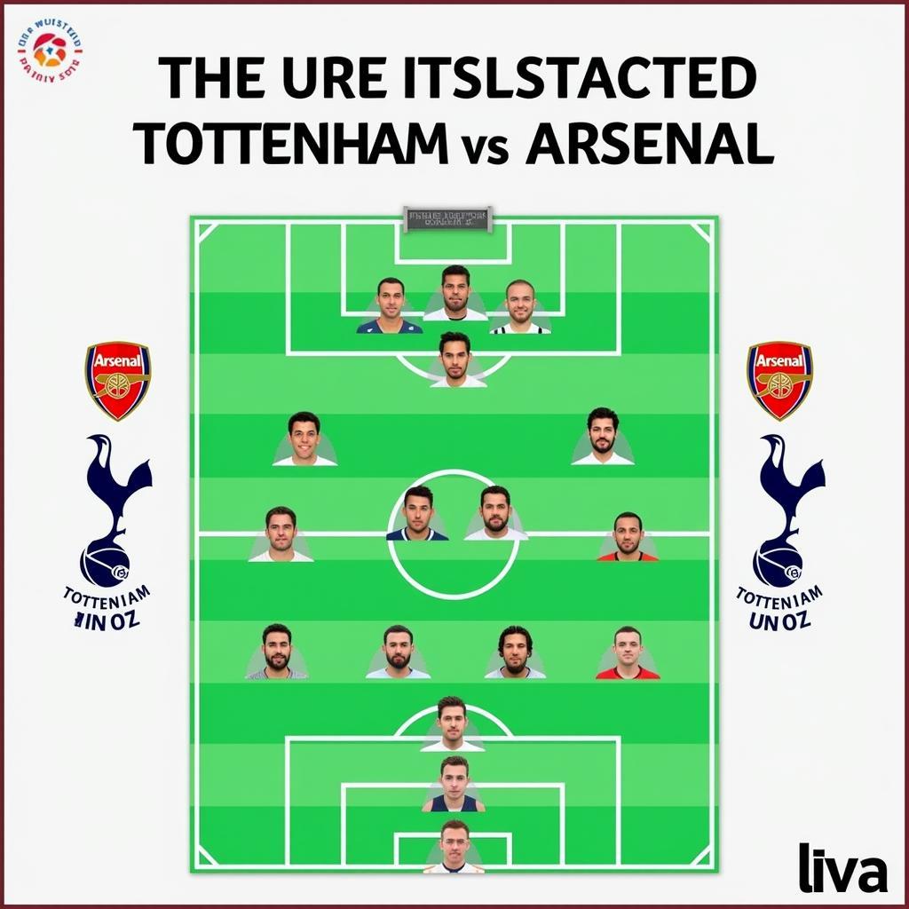 Dự đoán đội hình Tottenham vs Arsenal