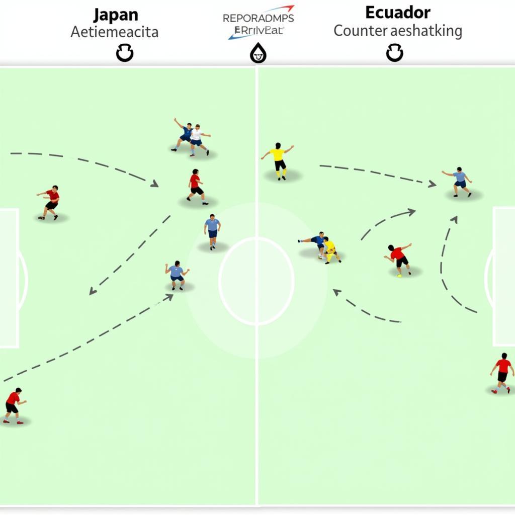 Chiến thuật dự kiến Nhật Bản vs Ecuador