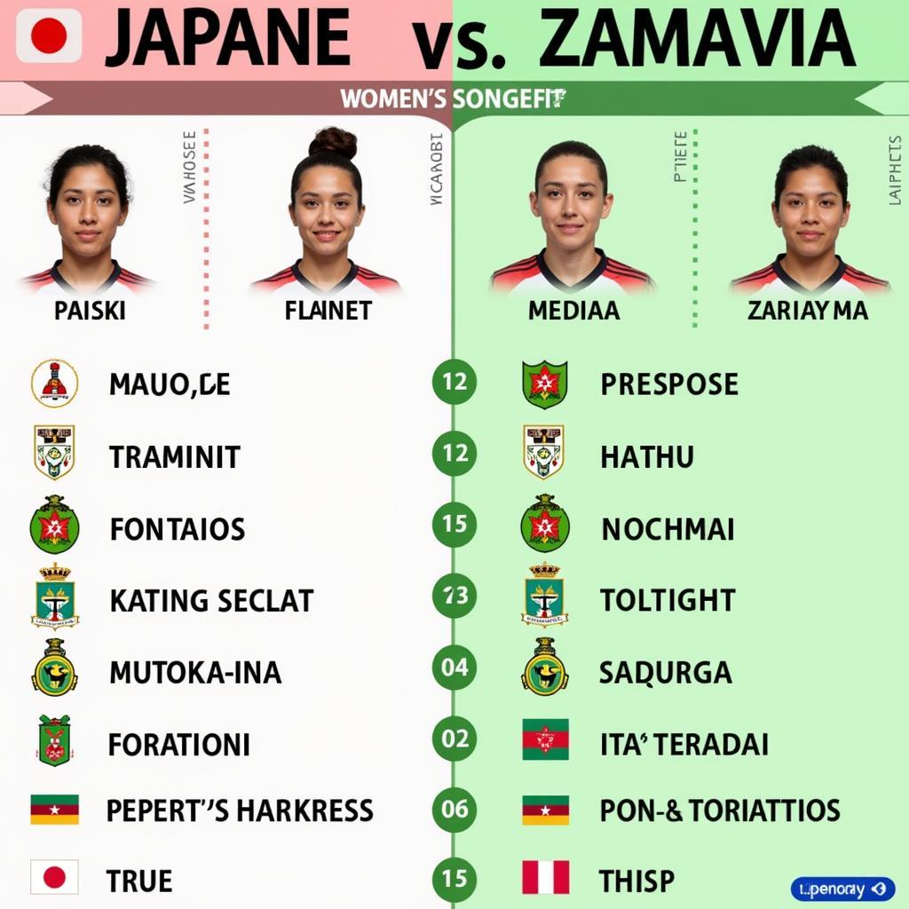 So sánh sức mạnh Nhật Bản vs Zambia