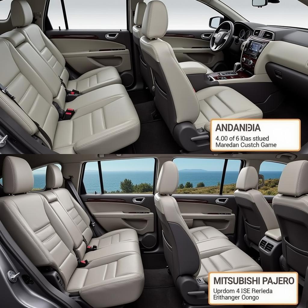 So sánh nội thất Nissan Pathfinder và Mitsubishi Pajero