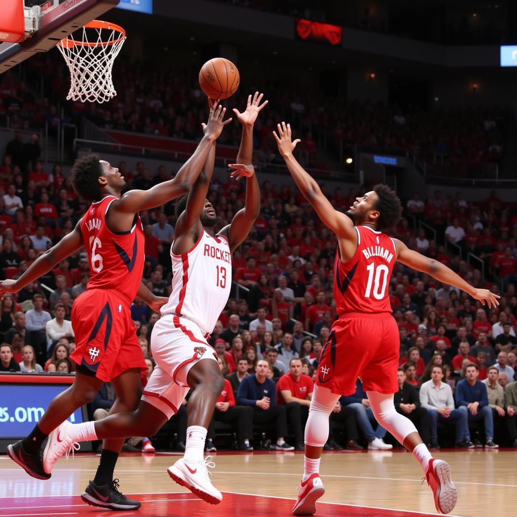 Zion Williamson đối đầu Houston Rockets