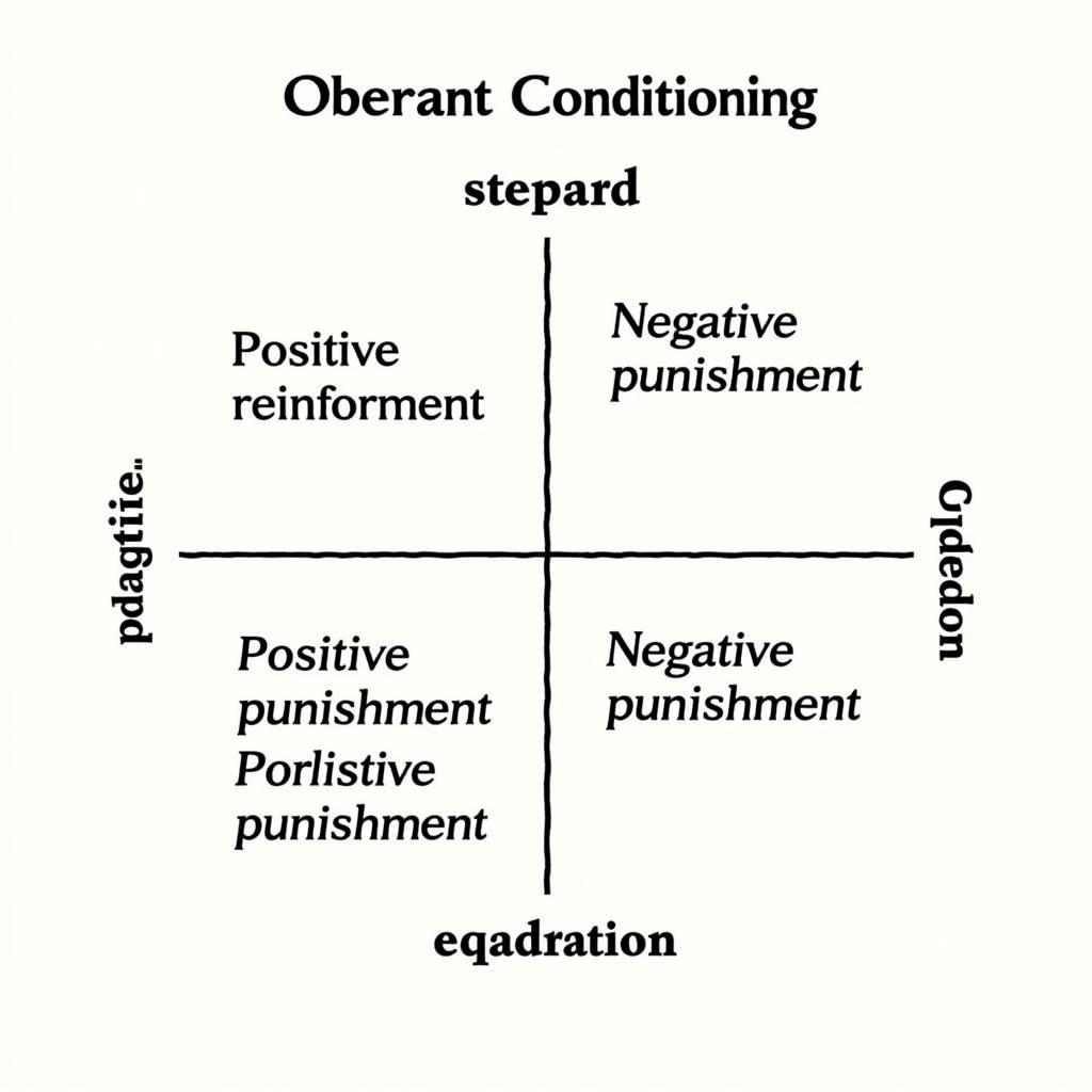 Operant Conditioning Chart: Positive and Negative Reinforcement and Punishment