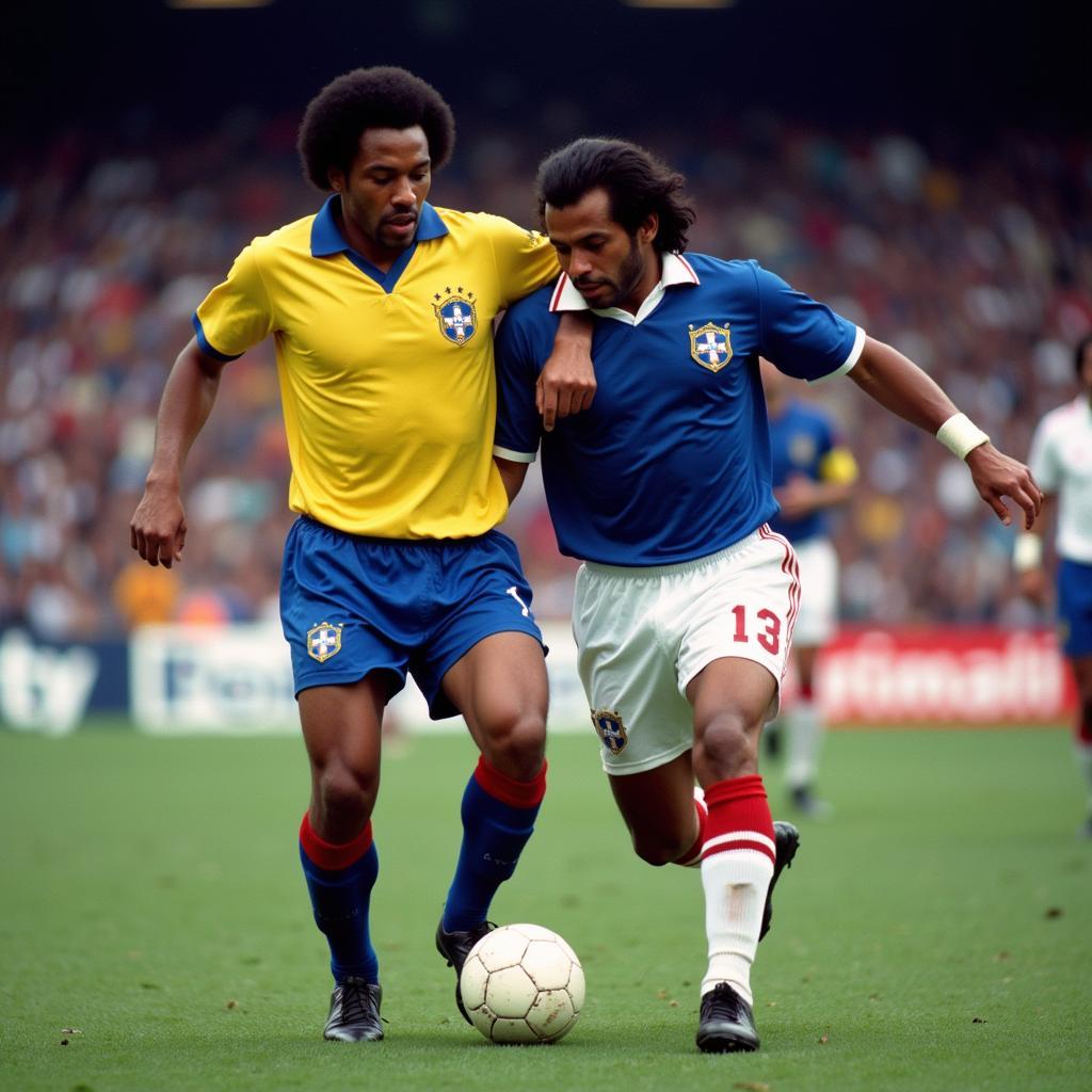 Pele vs Platini France Brazil