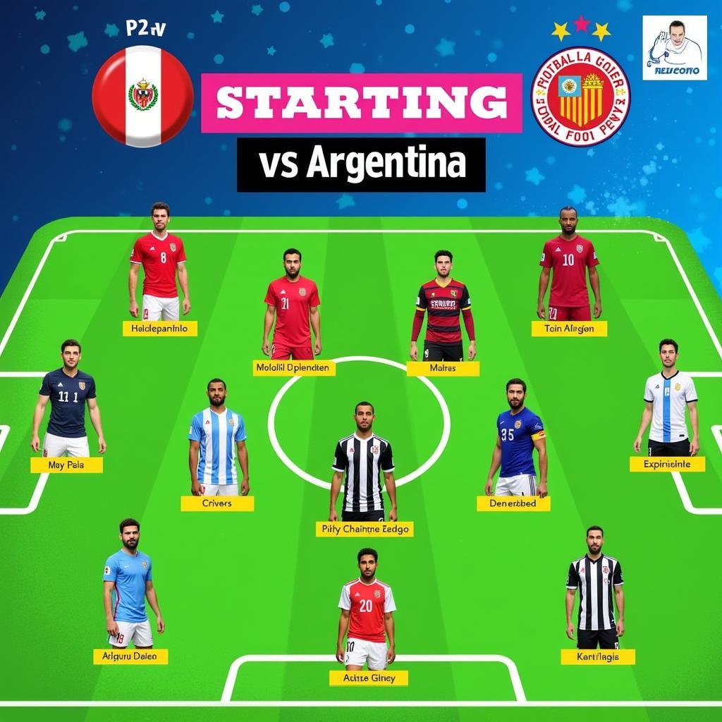 Đội hình ra sân Peru vs Argentina