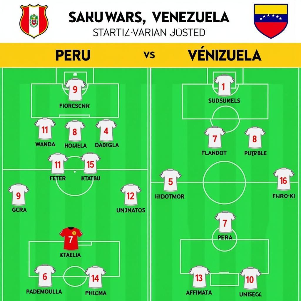 Đội hình ra sân Peru vs Venezuela Sub 17