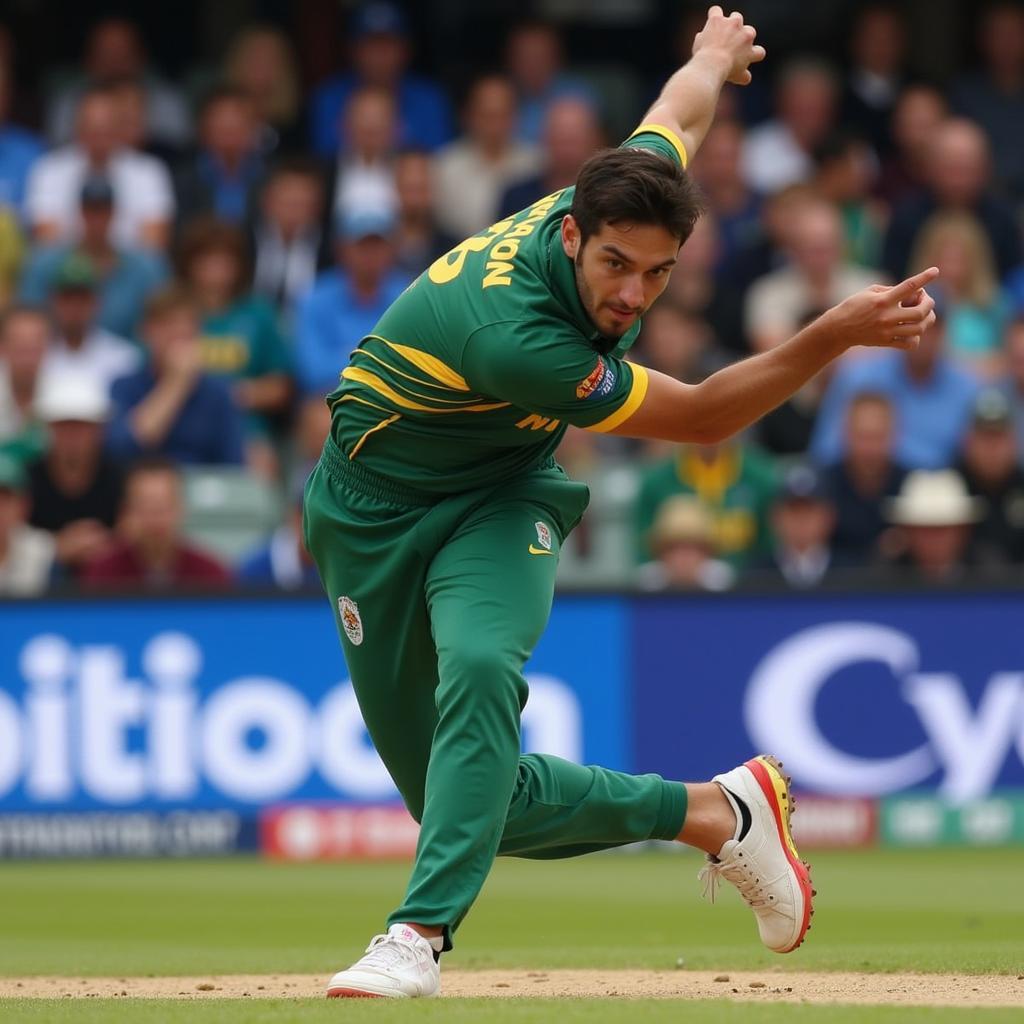 Pha bowling tốc độ cao của Mitchell Starc trong trận Ind vs Aus 2nd ODI