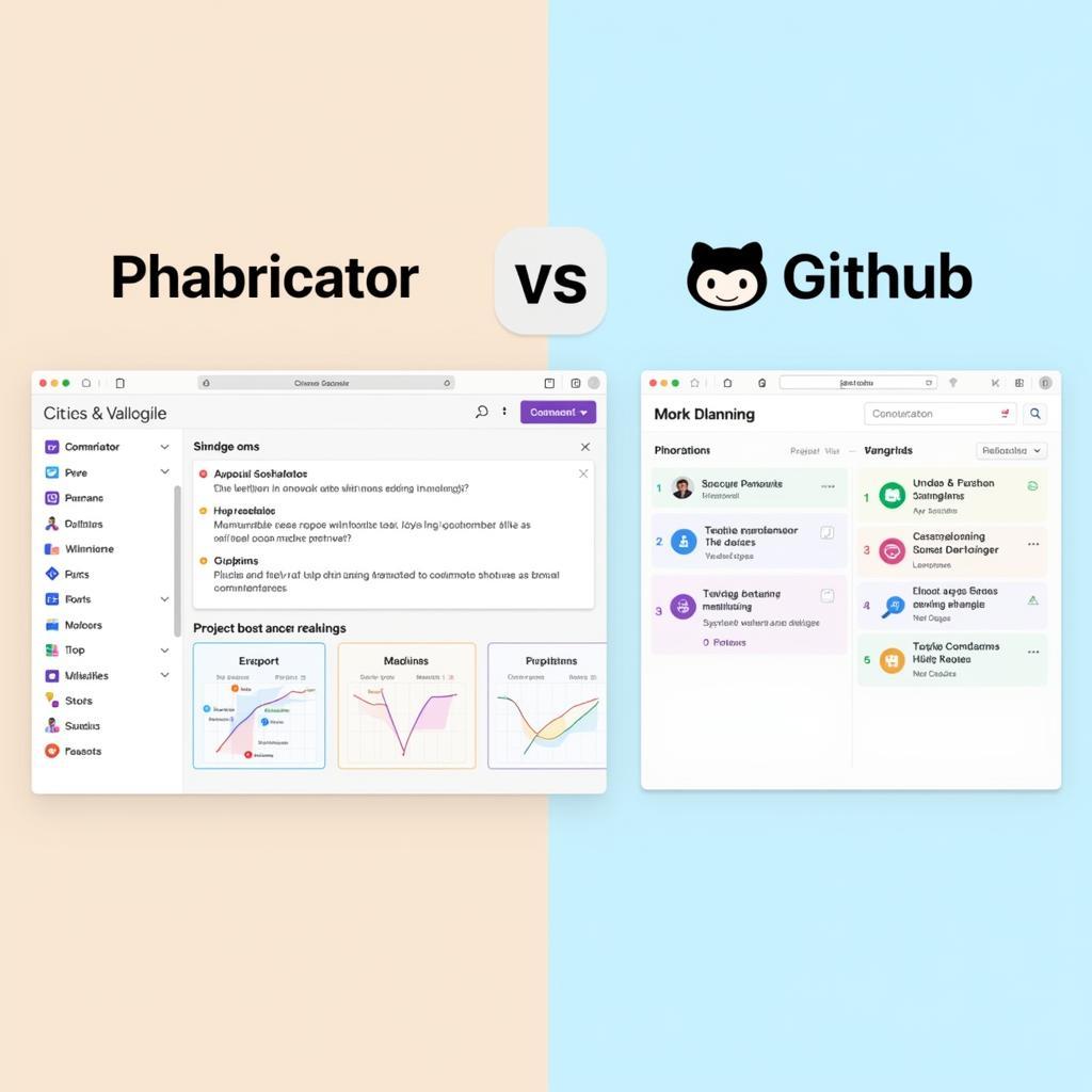 So sánh Phabricator và Github về quản lý dự án