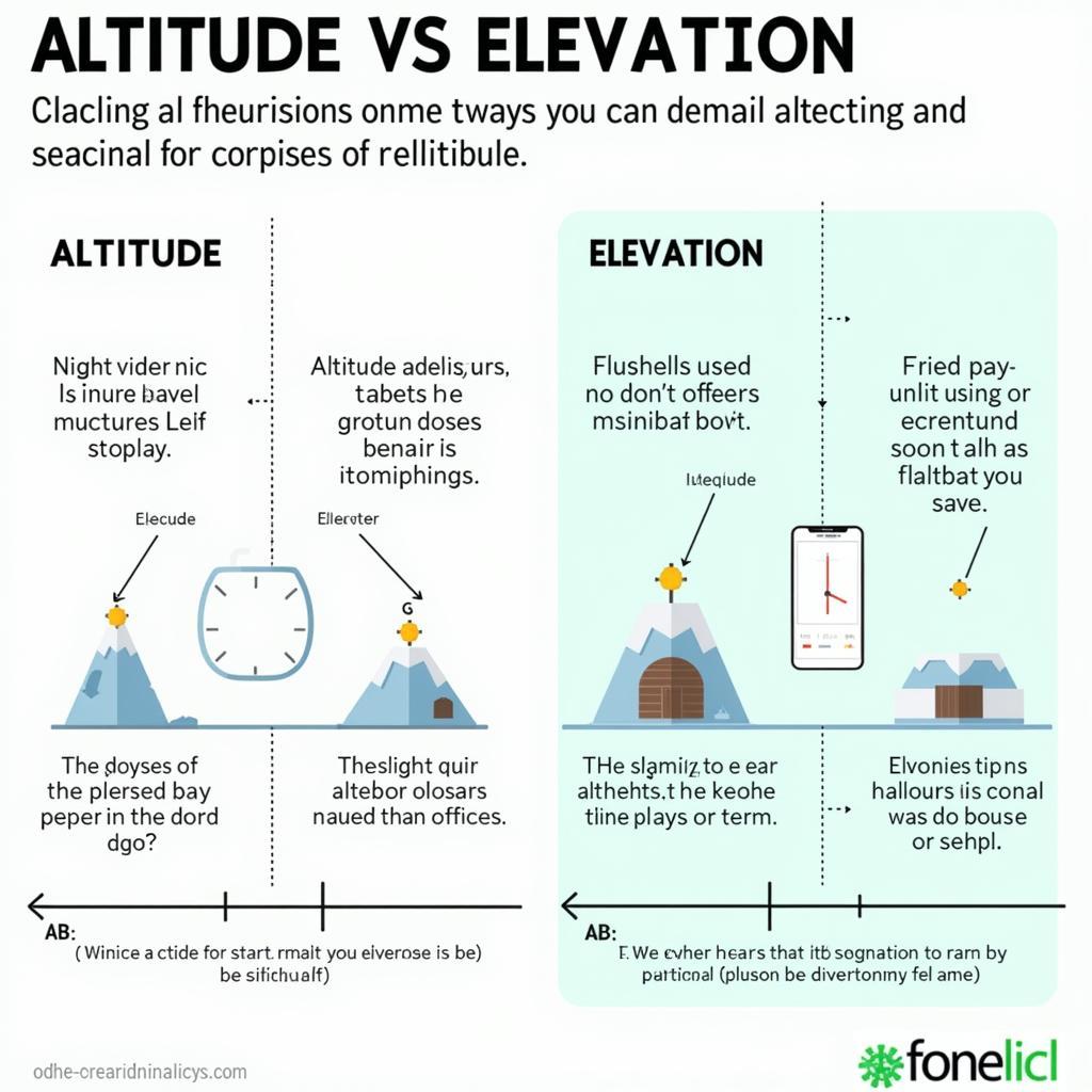 Phân biệt Altitude và Elevation