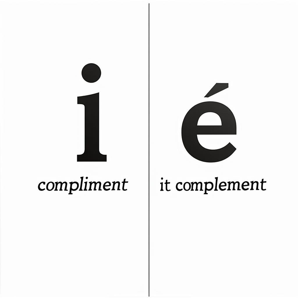 Phân biệt compliment và complement bằng mẹo