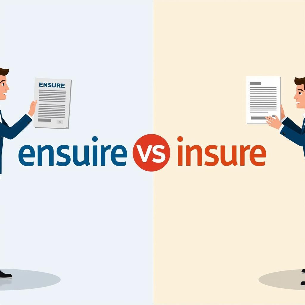 Phân biệt Ensure vs Insure về nghĩa