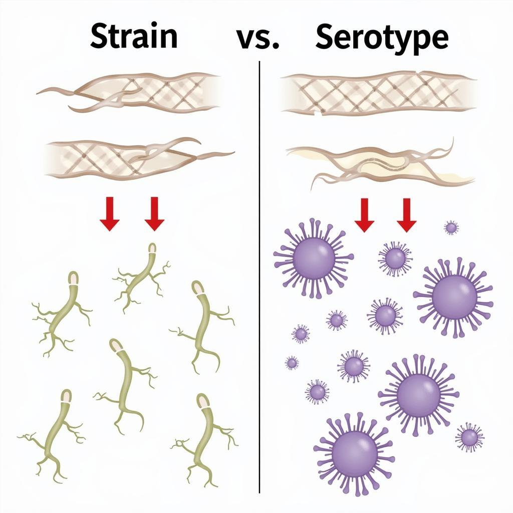 Phân biệt giữa Strain và Serotype