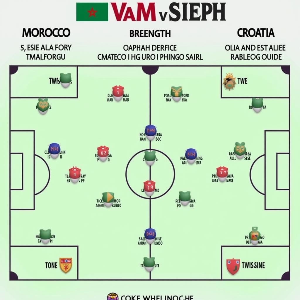 Phân tích chiến thuật keo Maroc vs Croatia