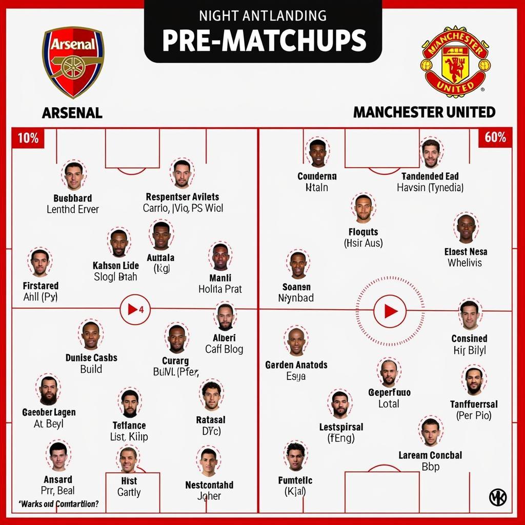 Phân tích lực lượng Arsenal vs MU trước trận đấu kinh điển