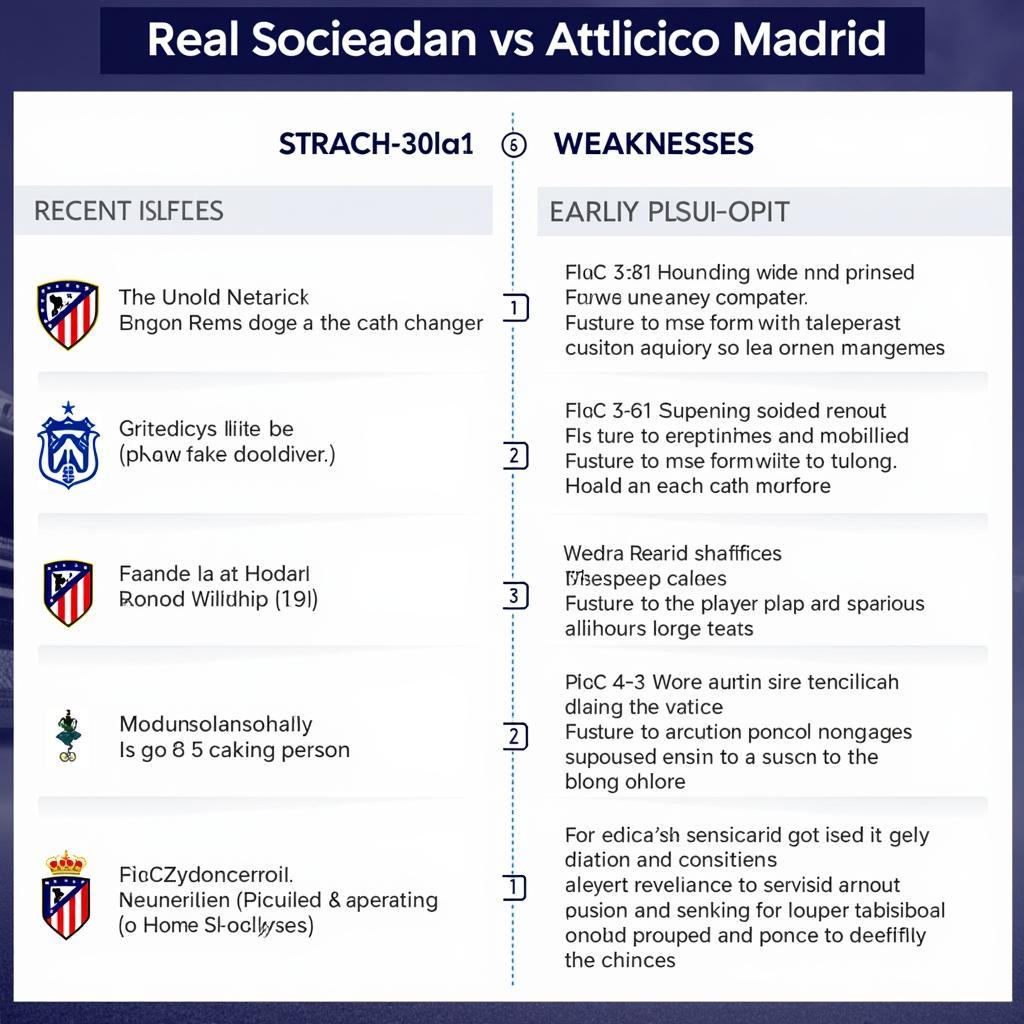 Phân tích lực lượng hai đội Real Sociedad và Atletico Madrid