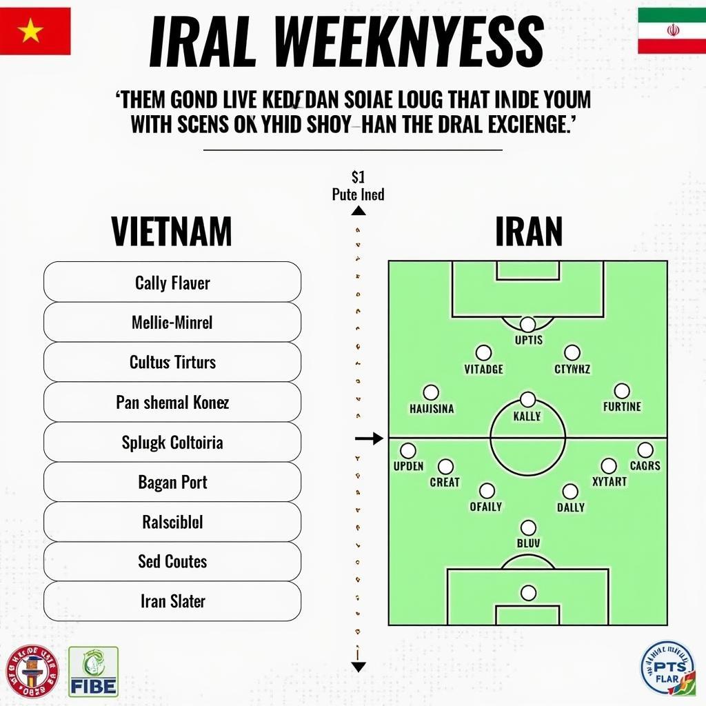 Phân tích lực lượng của U20 Việt Nam và U20 Iran trước trận đấu trực tiếp.