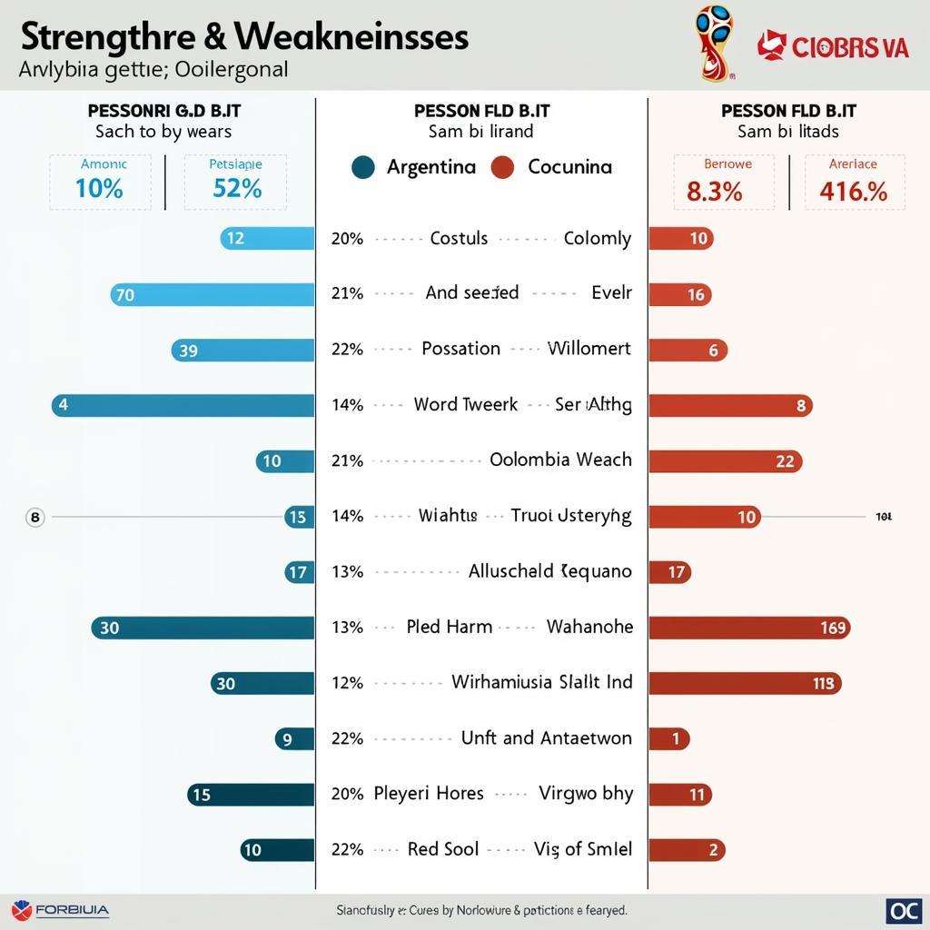 Phân tích sức mạnh Argentina vs Colombia