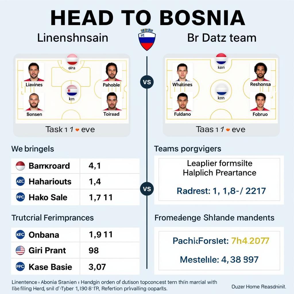 Phân tích sức mạnh Liechtenstein vs Bosnia