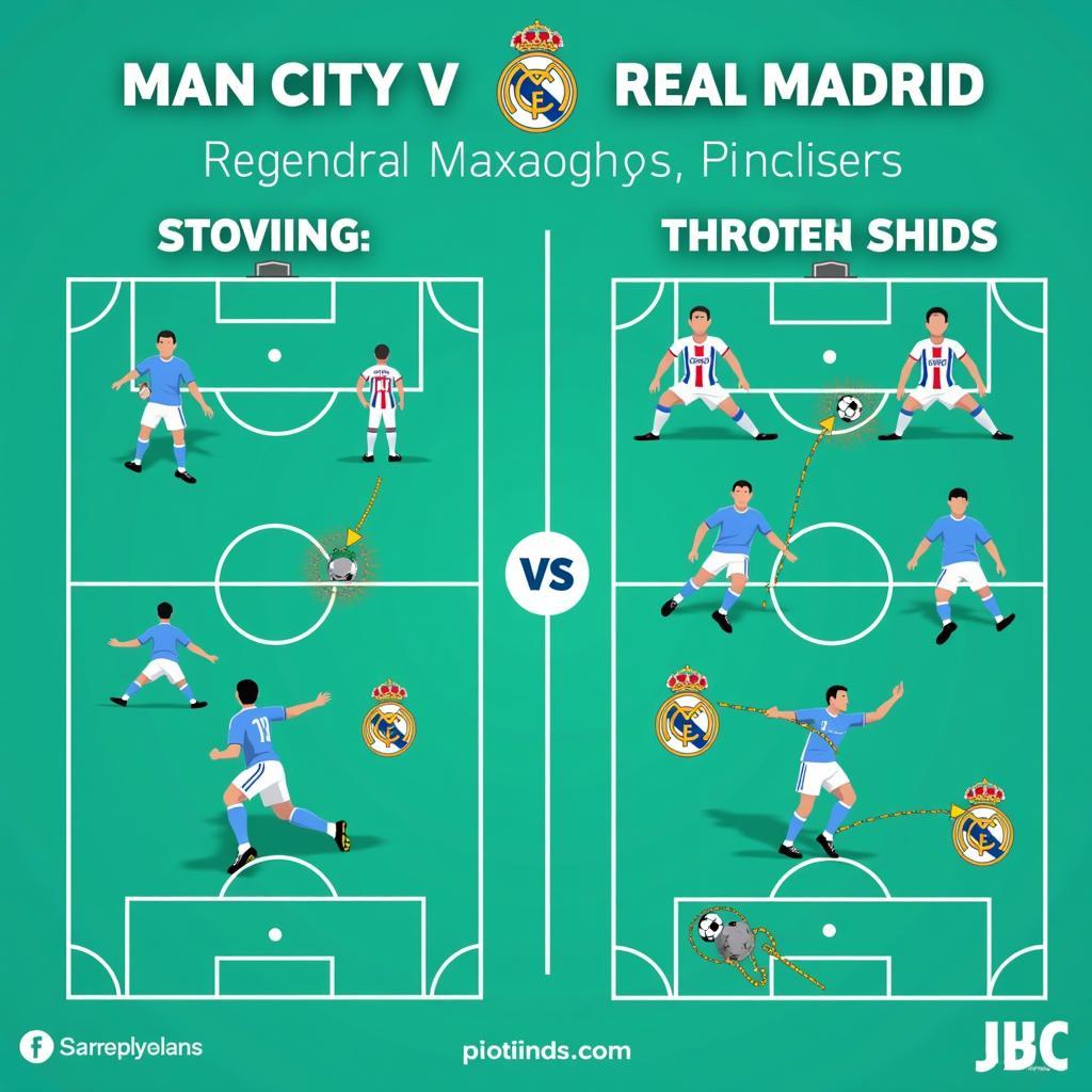 Phân tích sức mạnh Man City và Real Madrid