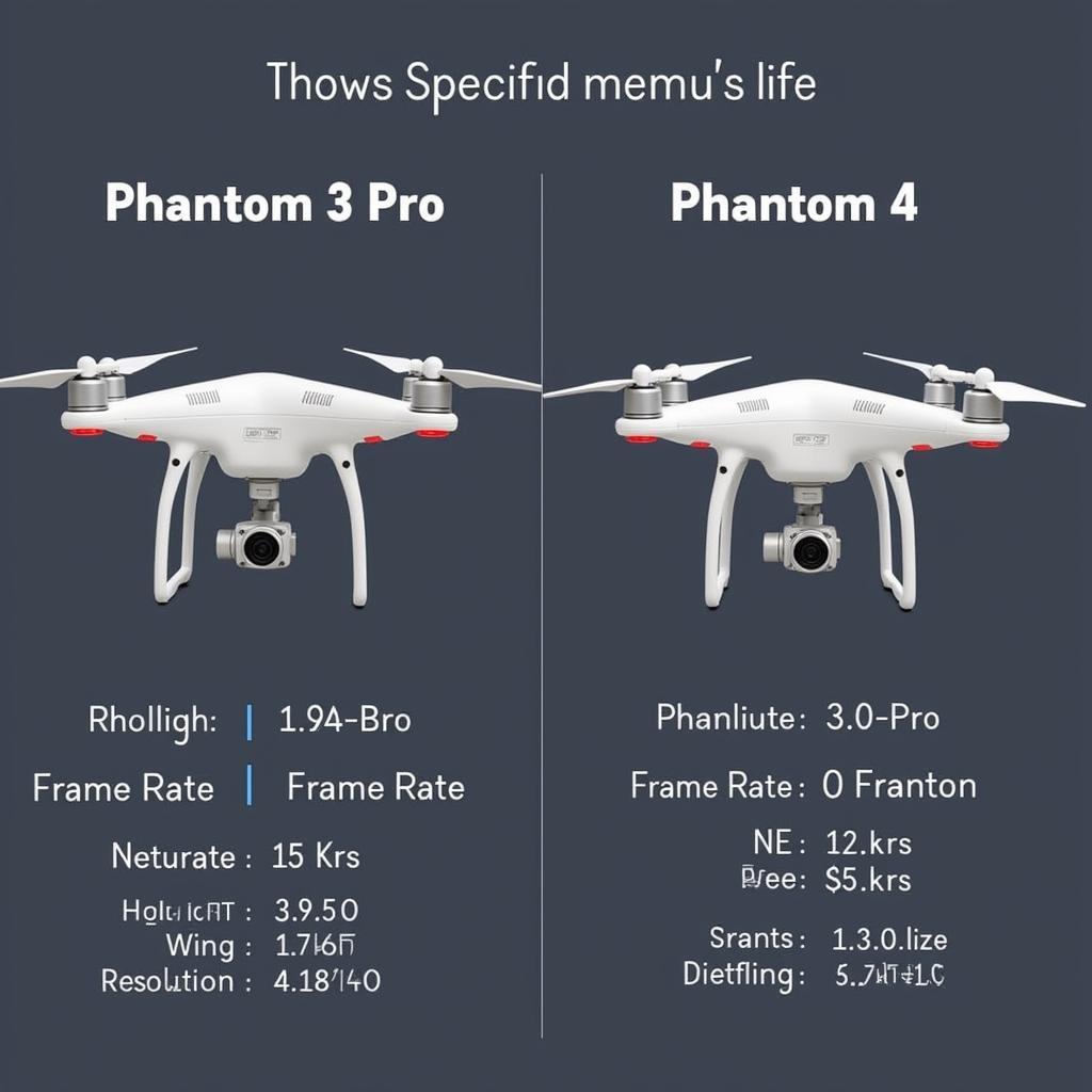 So sánh camera Phantom 3 Pro và Phantom 4