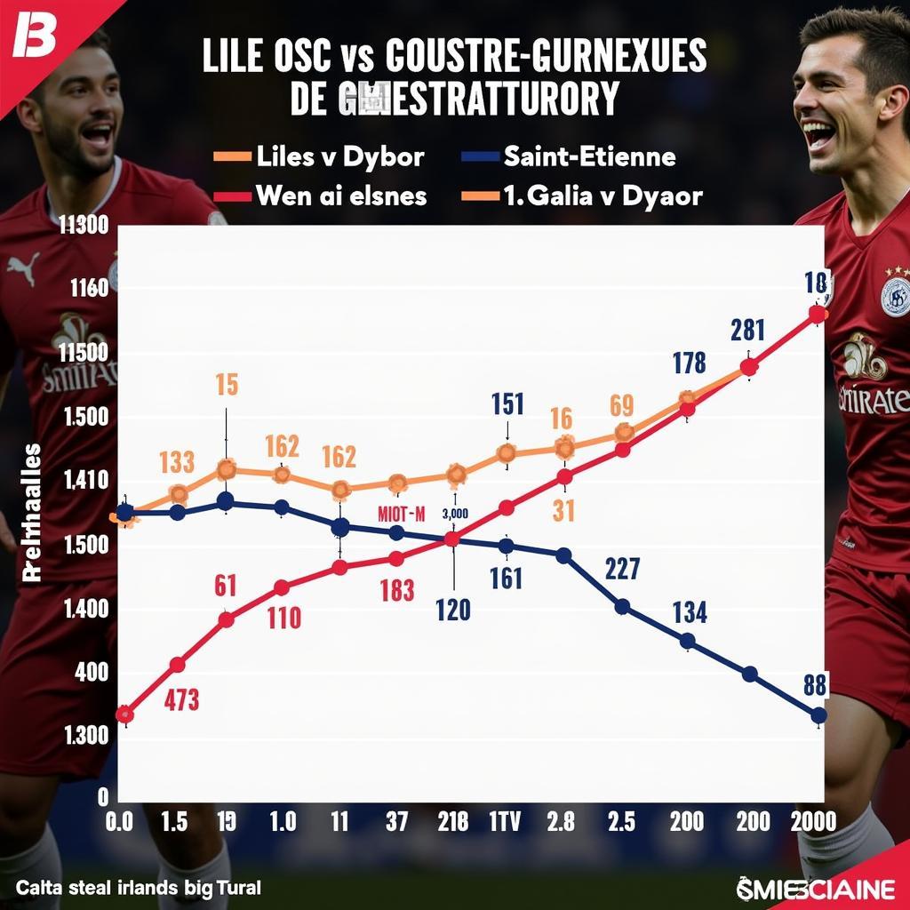 Phong độ hiện tại của Lille OSC và AS Saint-Etienne