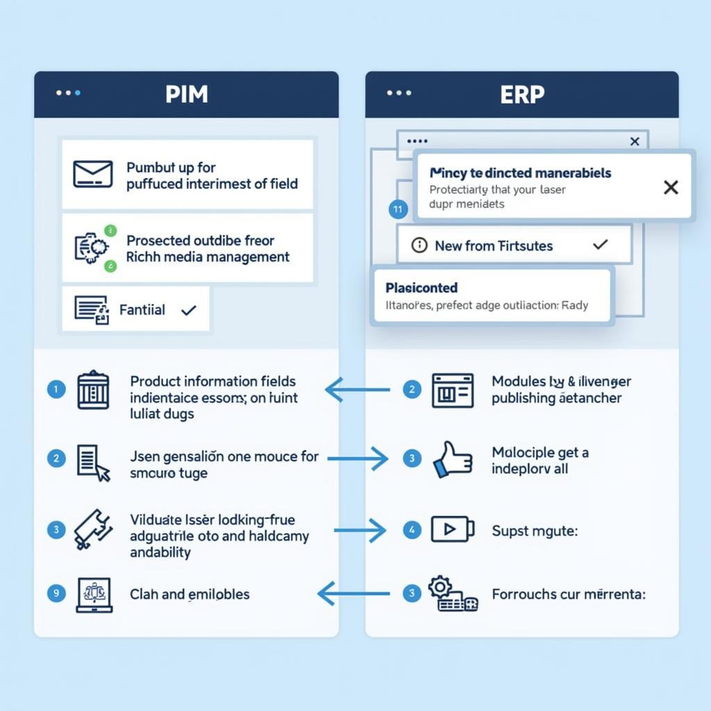 So sánh giao diện PIM và ERP