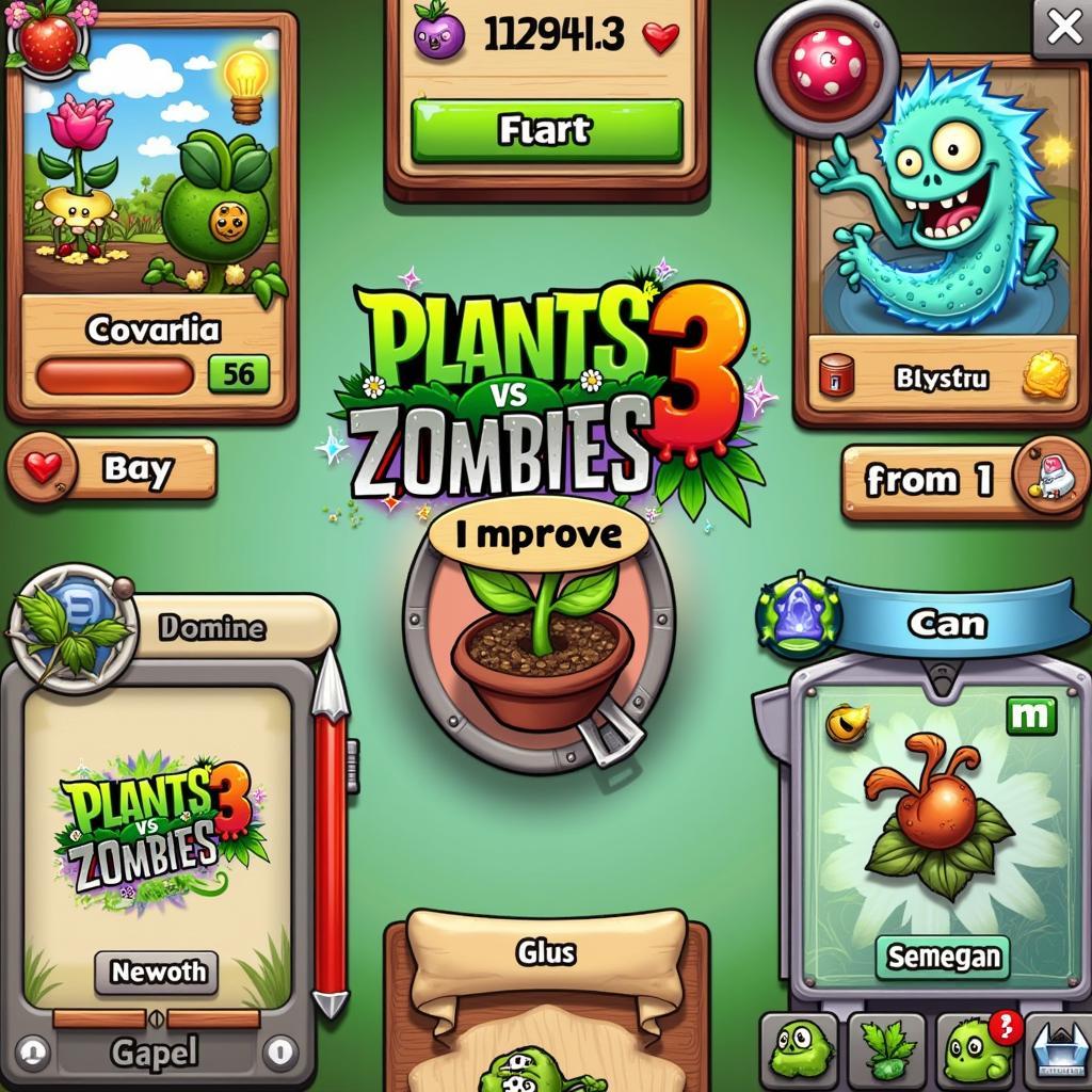 Giao diện mới của Plants vs. Zombies 3