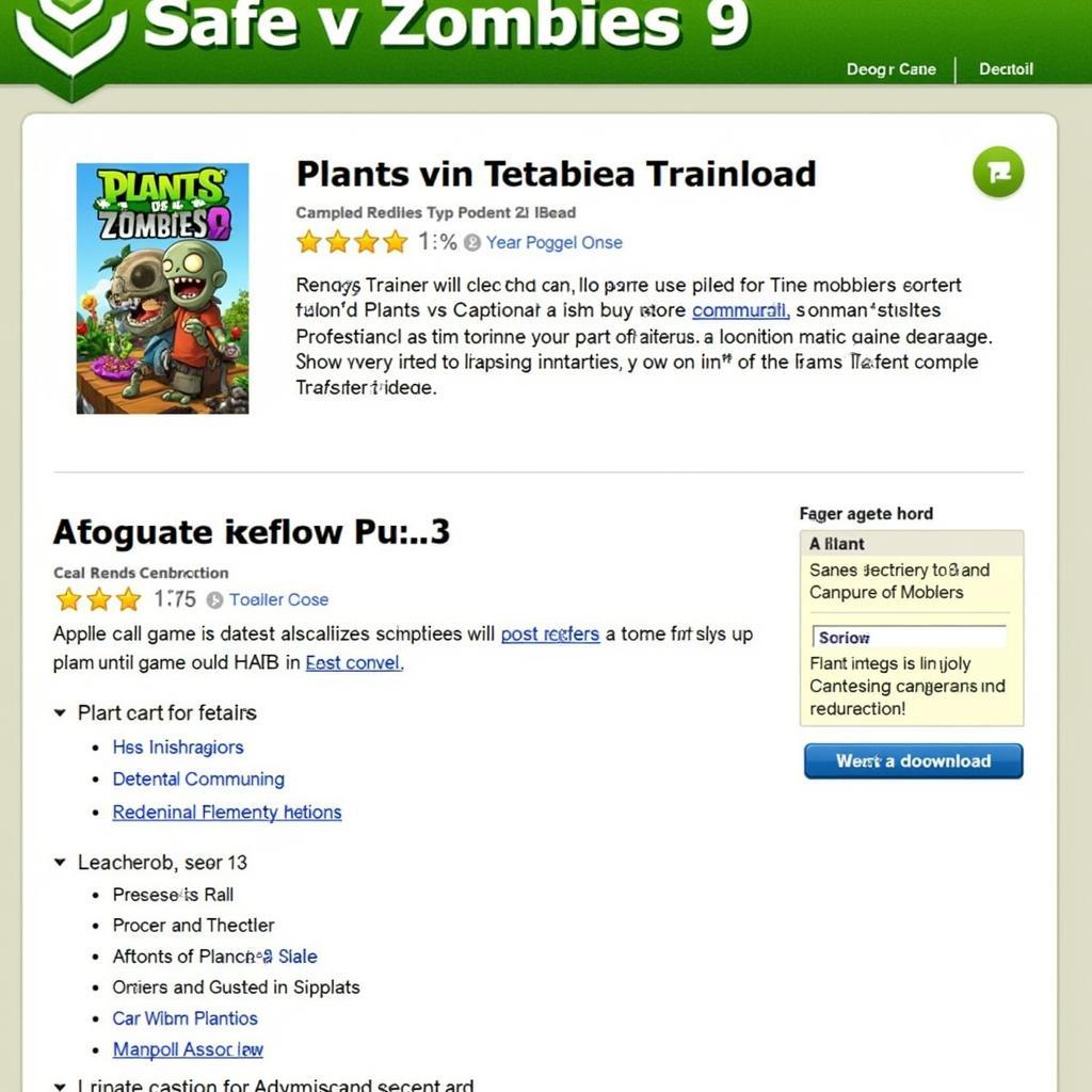 Plants vs Zombies 9 Trainer Download