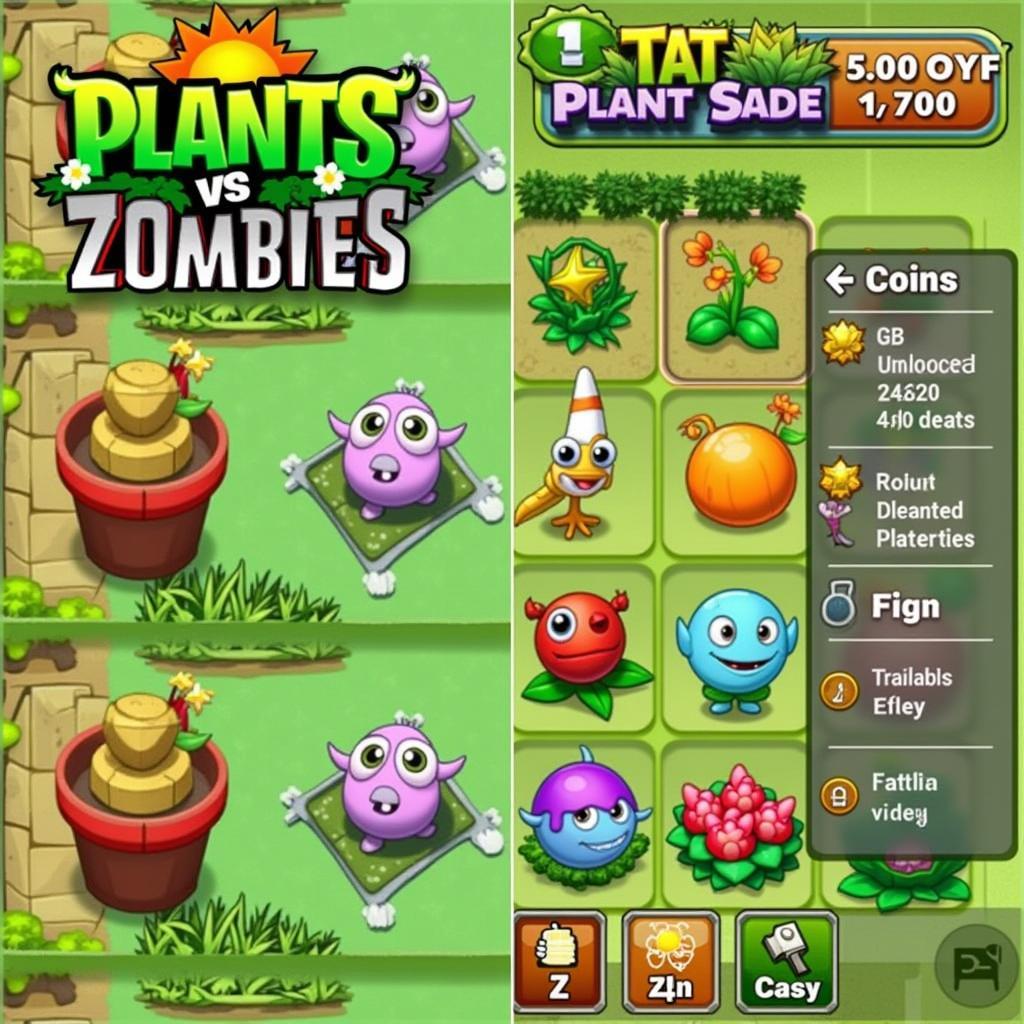 Giao diện Plants vs. Zombies Mod Android