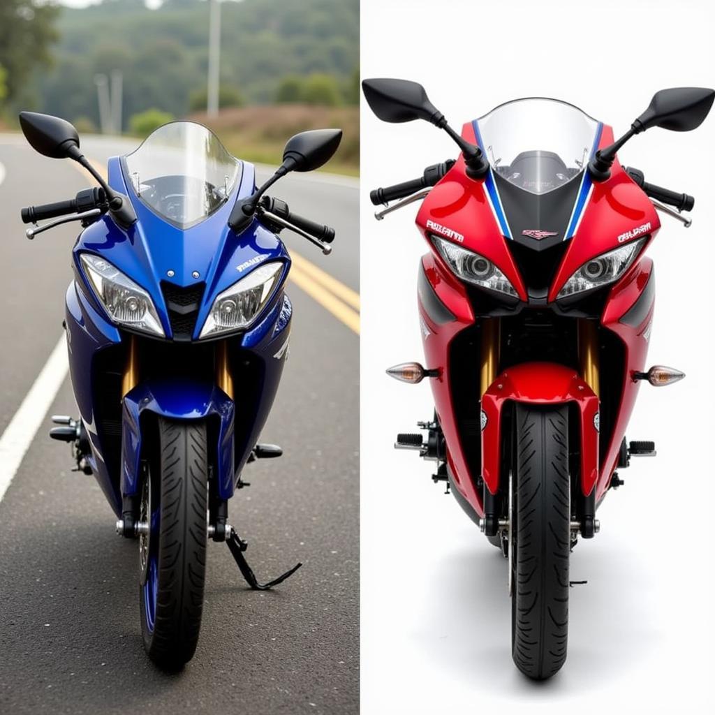 Pulsar RS 200 vs R15 V3: So sánh thiết kế