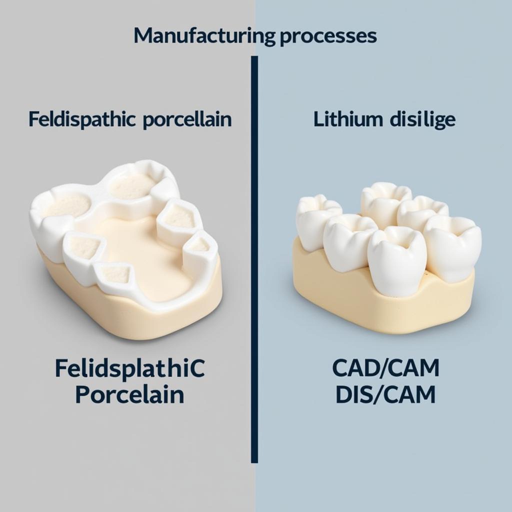 Quy trình chế tạo Feldspathic Porcelain và Lithium Disilicate