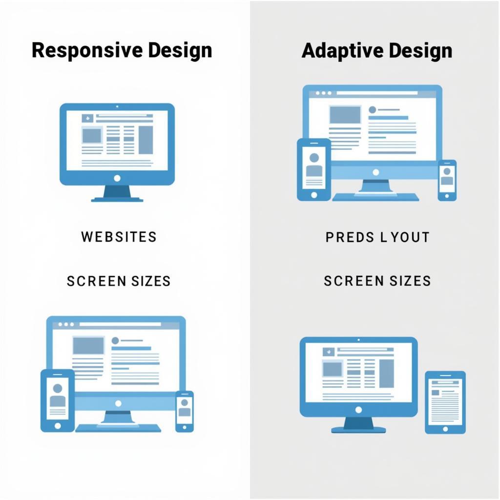 So sánh Responsive vs. Adaptive Design