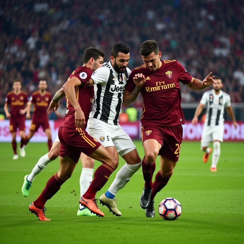 Trận đấu kinh điển Roma vs Juventus