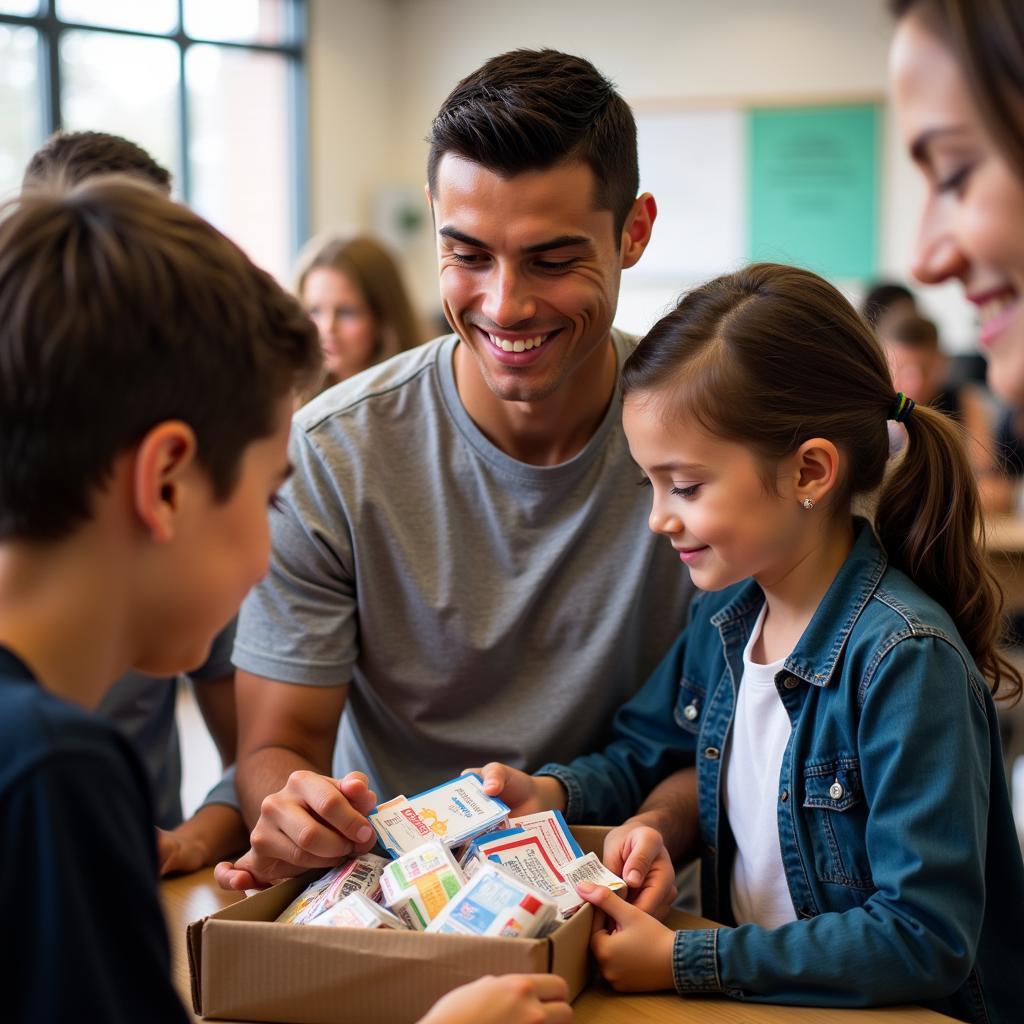 Ronaldo Tham Gia Từ Thiện