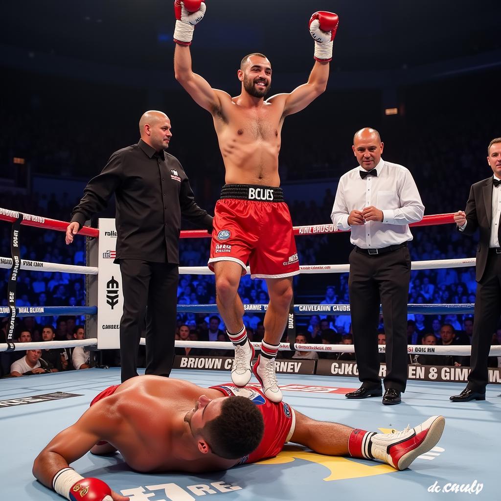 Ruslan Karaev giành chiến thắng knockout trước Badr Hari