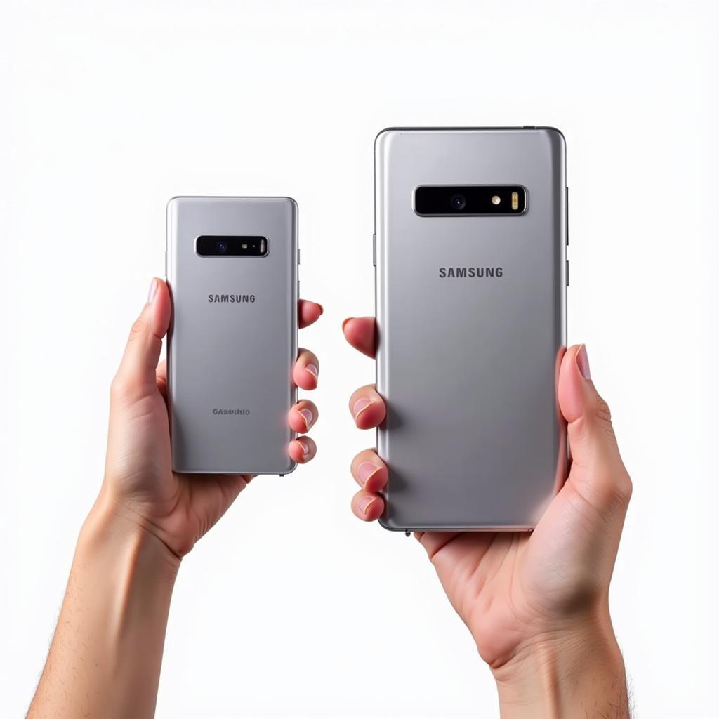 So sánh kích thước Samsung Galaxy S10 và S10+