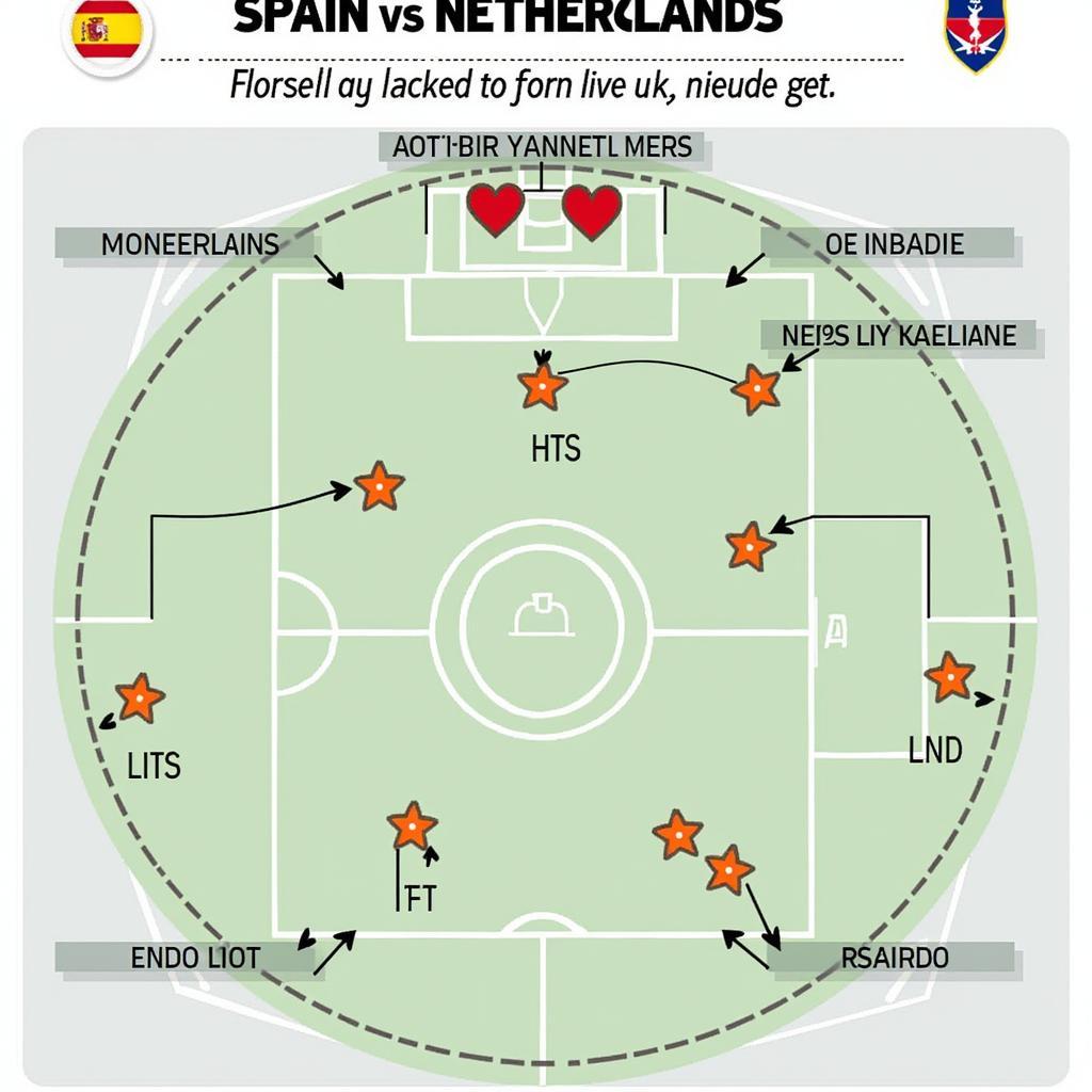 Sơ Đồ Chiến Thuật Tây Ban Nha vs Hà Lan