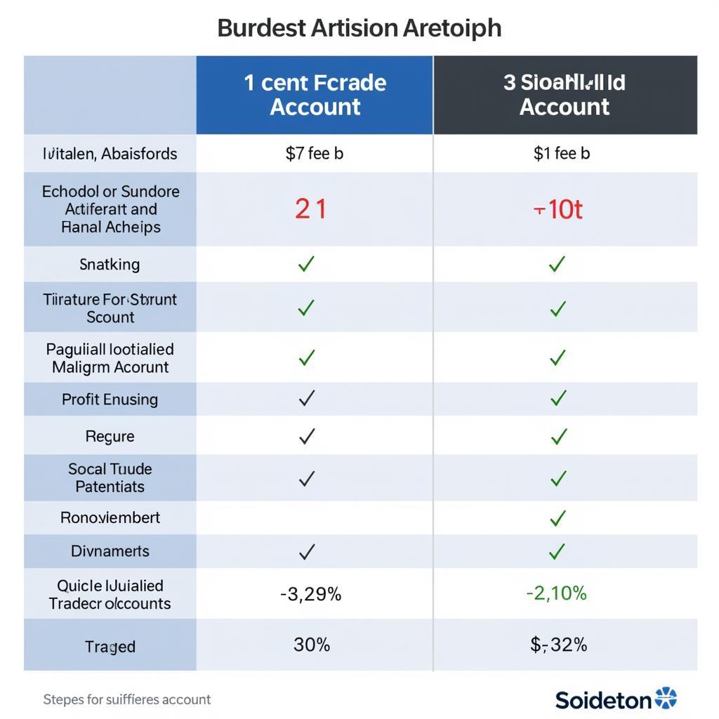 So sánh 1 lot cent acc vs standard