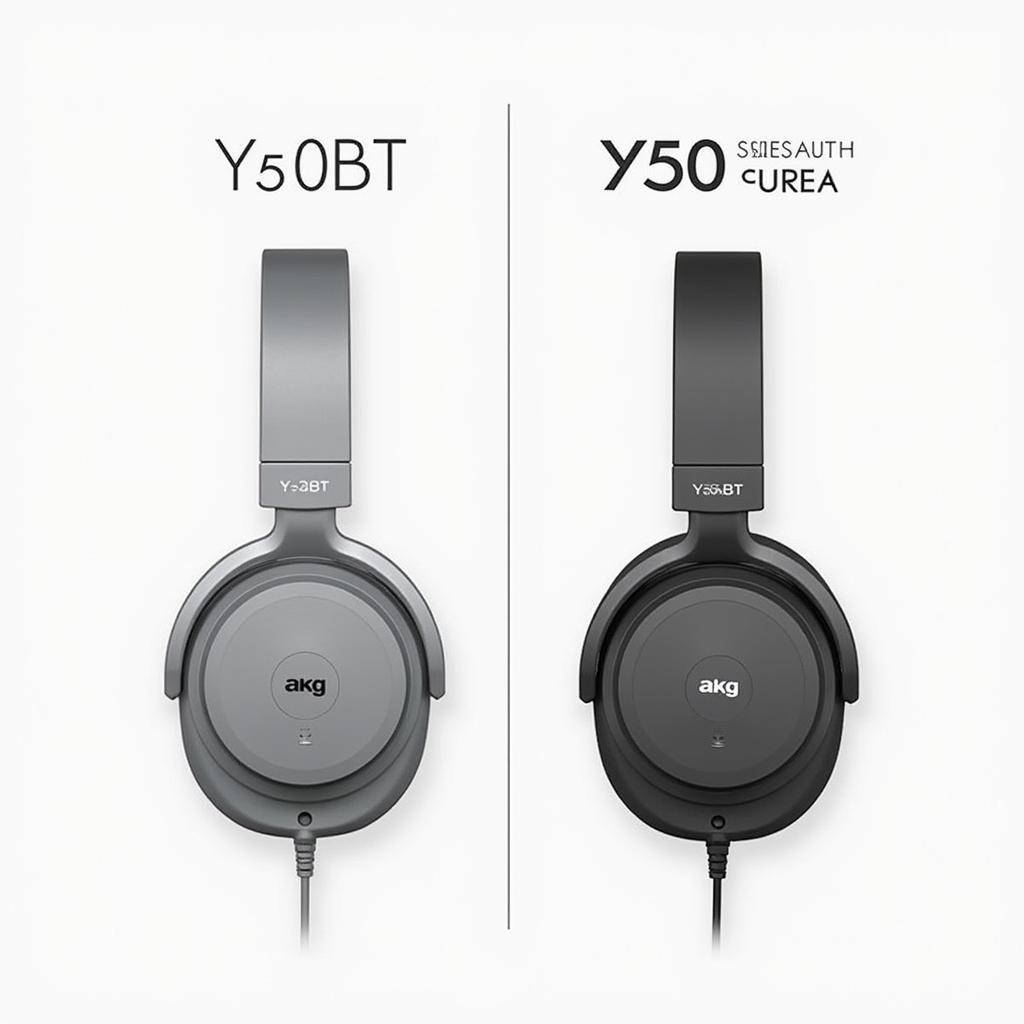 So sánh thiết kế AKG Y50BT và Y500