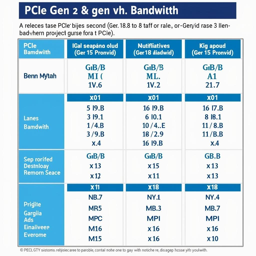 So sánh băng thông PCIe Gen 2 và Gen 3